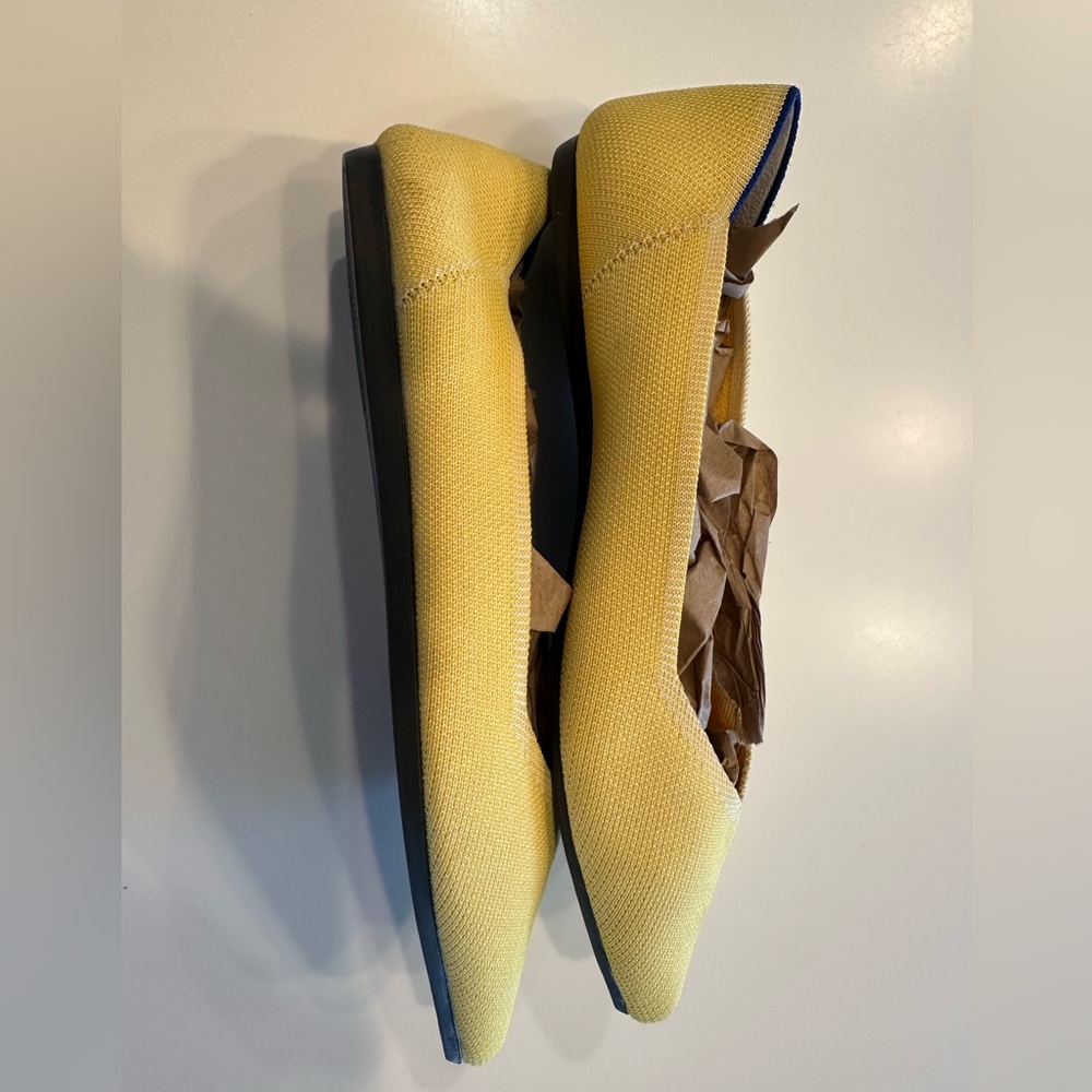 Rothy's Vibrant Yellow Pointed Flats size 9.5 - Picture 5 of 7